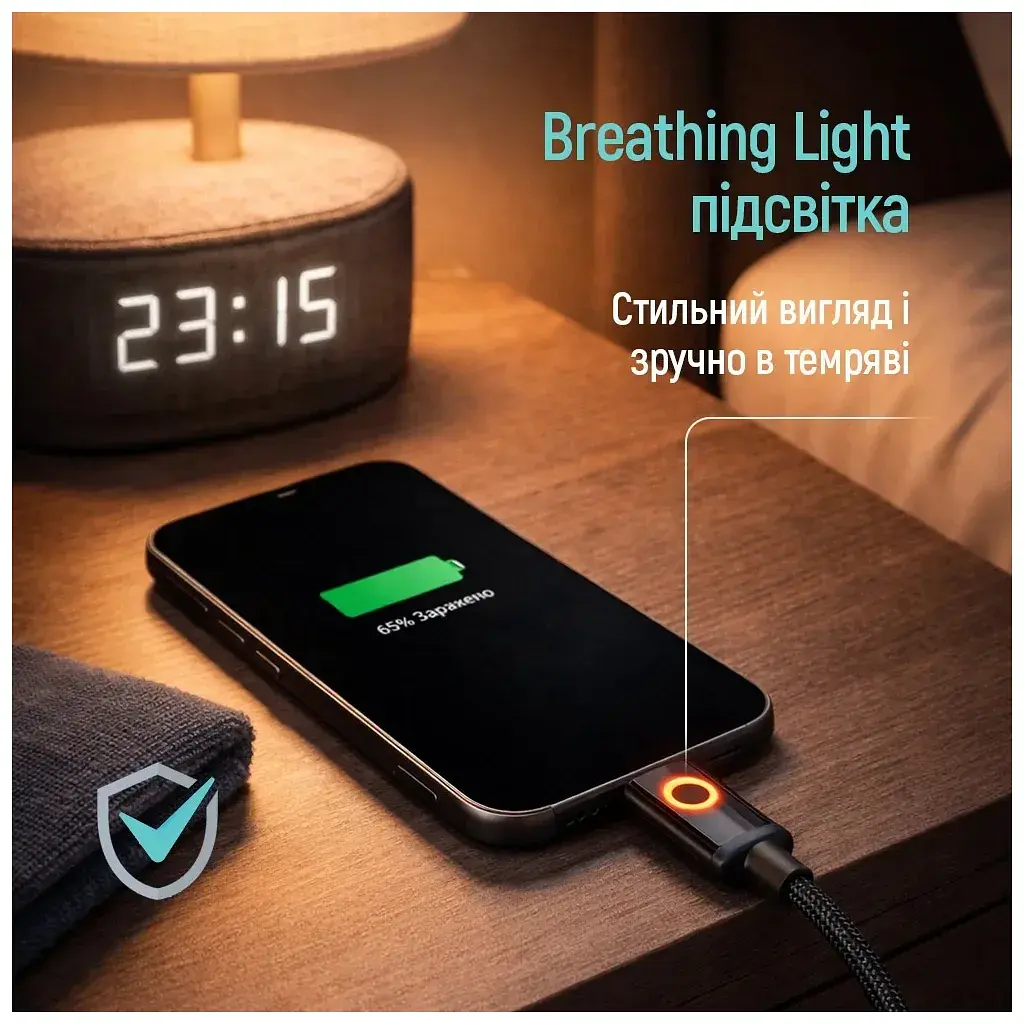 Дата кабель USB-C to USB-C 1.0m 3A PD60W black ColorWay (CW-CBPDCC103-BK) - фото 7