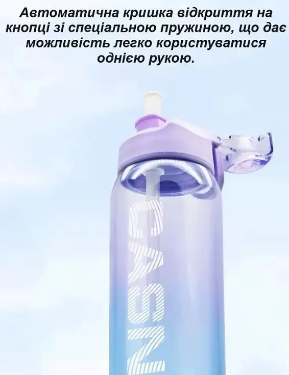 Бутылка для воды Casno 800 мл KXN-1257 Черная (KXN-1257_Black) - фото 6