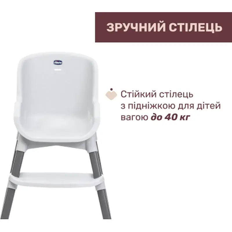 Стілець для годування Chicco Polly Zest, білий (87170.77) - фото 3