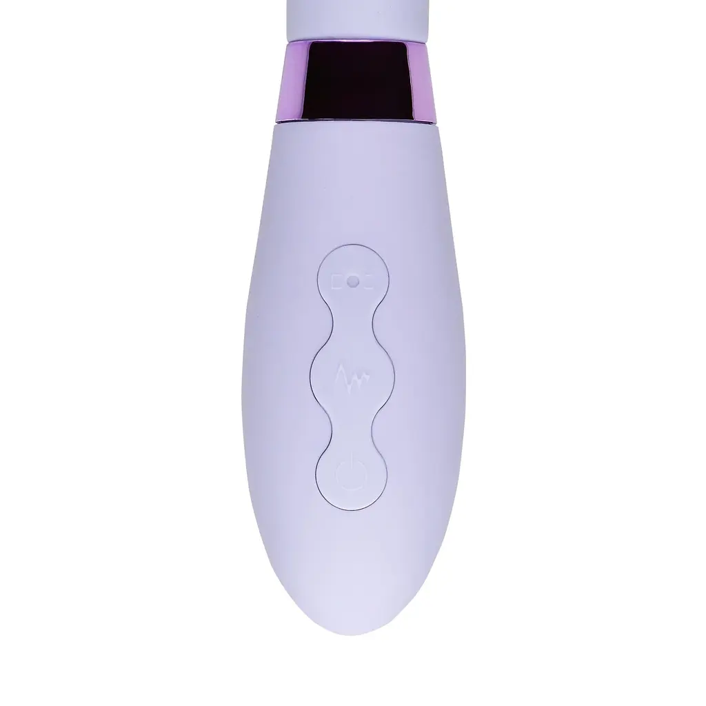 Вібратор Loveline Silicone Tip, 19.8 см (бузковий) - фото 5