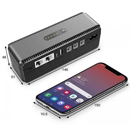 ИБП для роутеров Yepo Smart DC-UPS 10400mAh DC-5V/9V/12V (UA-112485) - фото 4