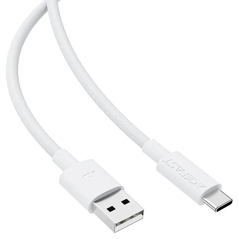 Дата кабель Acefast C18-04 USB to Type-C 3A (1.2m) White - фото 4