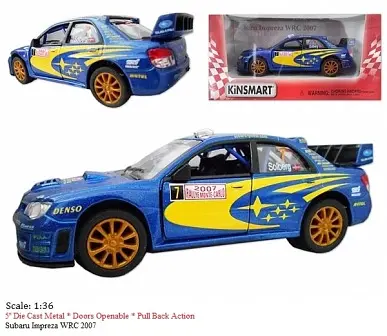
Модель легкова Subaru Impreza WRS (2007) KT5328W металева інерційна - фото 6