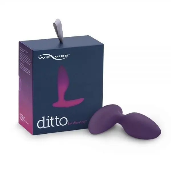 We-Vibe Ditto + Лубрикант 50 мл - смарт-пробка з дистанційним управлінням, 8.8х3,1 см, фіолетовий - фото 7