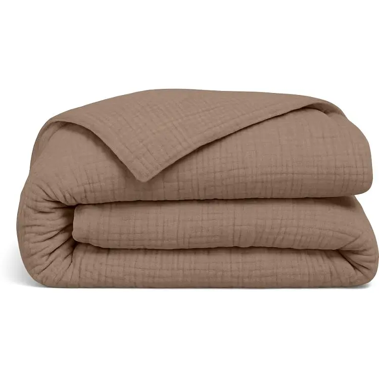 Підковдра полуторна муслін 160х220 BROWN COSAS (4822052481660)