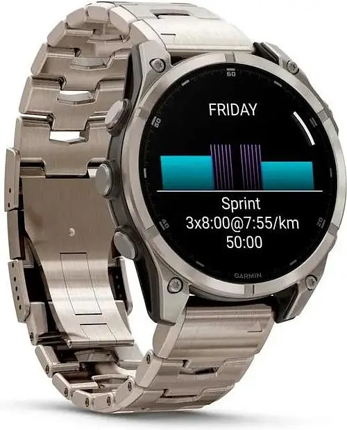 Смарт-часы Garmin Fenix ​​8 47mm AMOLED Sapphire Titanium with Vented Titanium Bracelet (010-02904-40) - фото 2