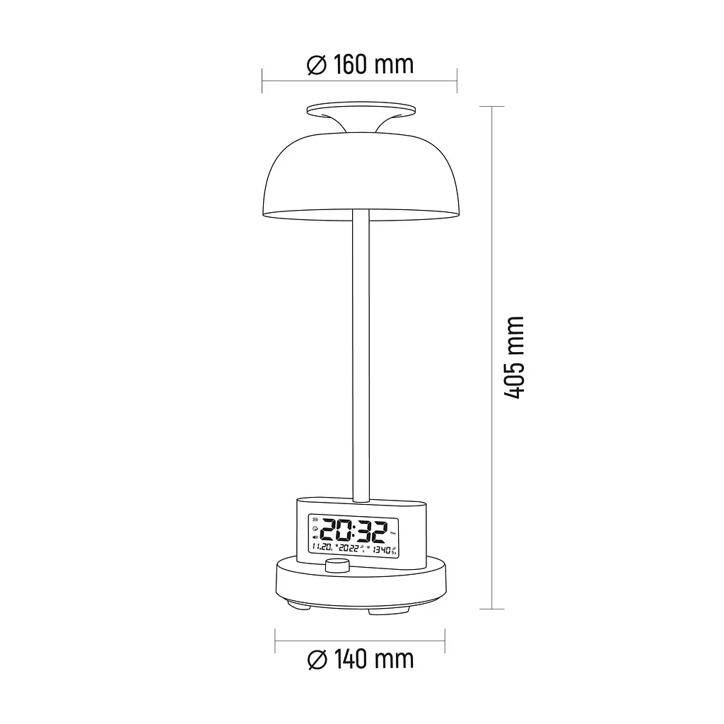 LED лампа настiльна Videx VL-TF24W 8W 4000K з акумулятором та RGB біла (VL-TF24W) - фото 7