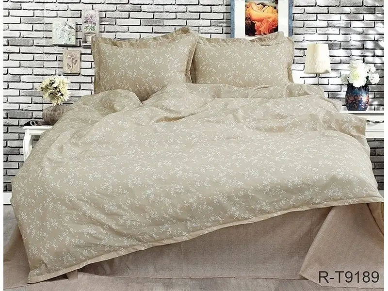 Комплект постільної білизни з компаньйоном (R-T9189) Євро TAG tekstil pbe0037331 - фото 2