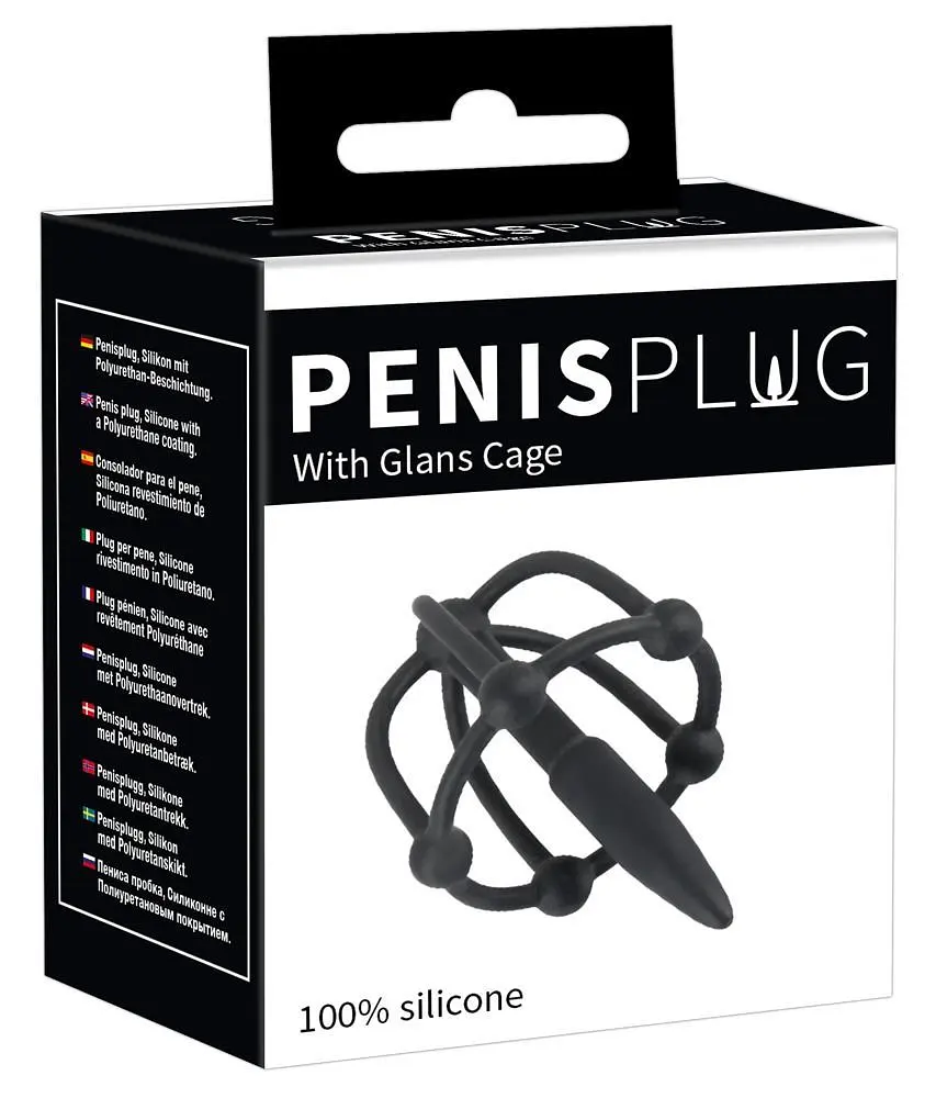 Стимулятор уретри Penis Plug with Glans Cage - фото 8