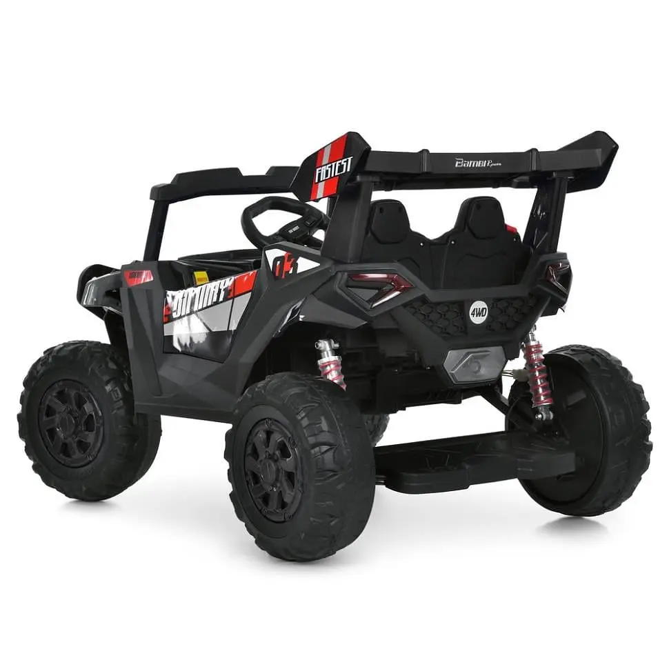 Дитячий електричний джип Bambi Racer 12V одномісний до 30 кг Сірий (DE-169-E-943) - фото 2