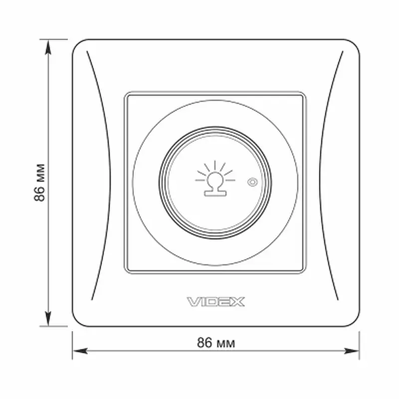 Світлорегулятор Videx BINERA 600Вт сереб (VF-BNDM600-SS) - фото 6