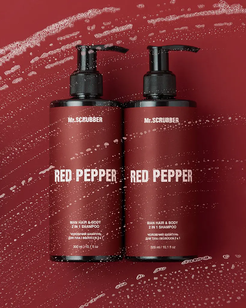 Шампунь для тіла і волосся 2 в 1 Mr. Scrubber Red Pepper 300 мл - фото 2