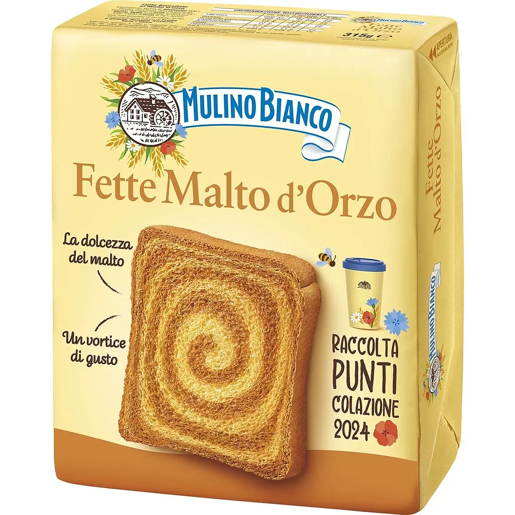 Тости Mulino Bianco Fette Malto d`Orzo 315 г 16 шт. - фото 3
