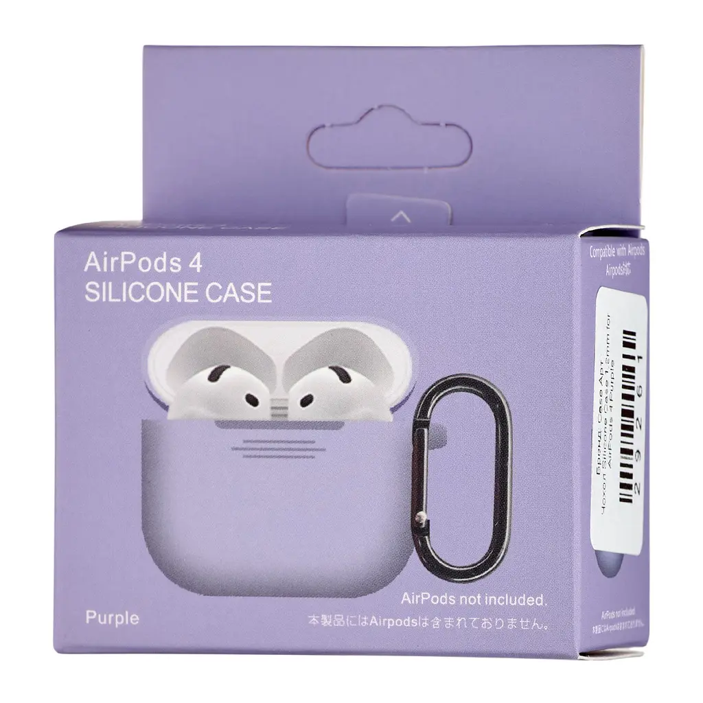 Чохол Silicone Case 1,2mm for AirPods 4 Purple - фото 2