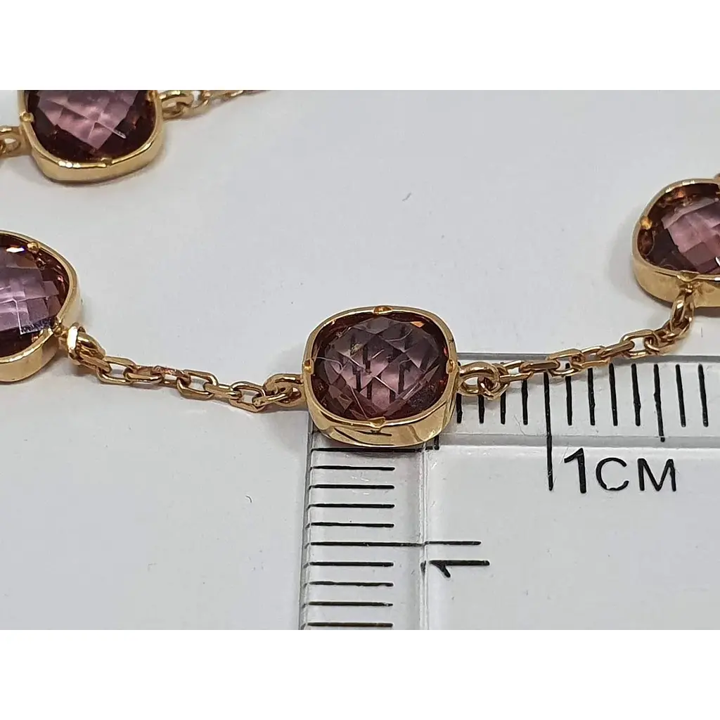 Золотой браслет Империя золота с марсалой. БС676.17103Н - фото 3