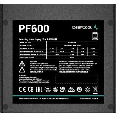 Блок живлення Deepcool 600W PF600 (R-PF600D-HA0B-EU) - фото 3