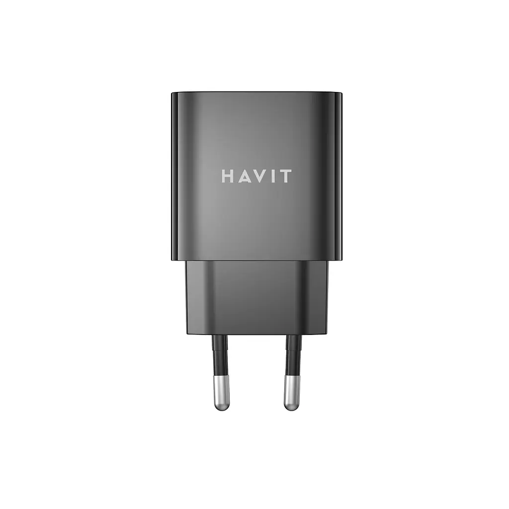 Зарядний пристрій Havit UC111 PRO 20W USB-A+USB-C Black (HV-UC111-PRO-BK) - фото 3