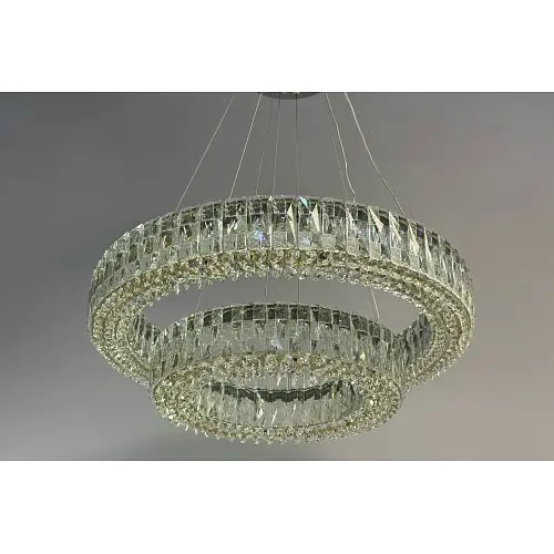 Люстра Linisoln 50033-60*40 метал, кришталь LED 140Вт 100-50см 60*40см освітлювана площа 18-20м² - фото 2