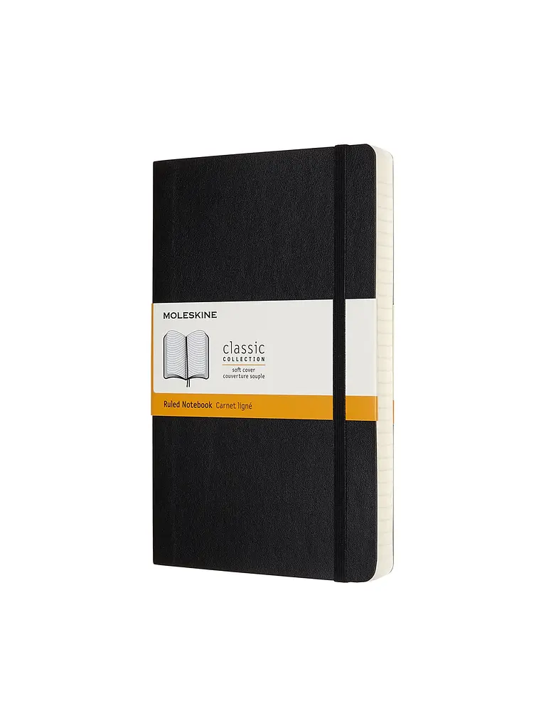 Записник Moleskine Classic Expanded середній, Лінійка Чорний М'який (QP616EXP) - фото 2