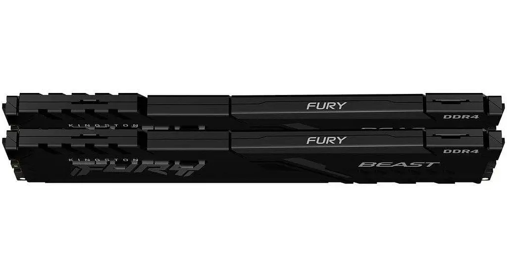 Модуль пам'яті Kingston Fury DDR4 16Gb (2x8) Beast 2666 MHz Black (KF426C16BBK2/16) Б/в - фото 3