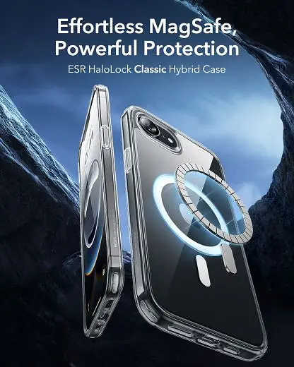 Прозорий чохол ESR HaloLock Classic Hybrid Case Clear для iPhone 16e (1A84200101) - фото 2
