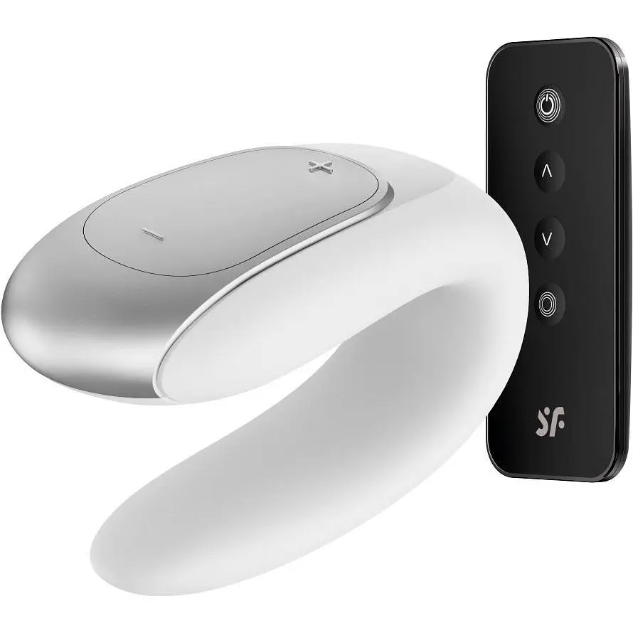Смарт-вібратор для пар Satisfyer Double Fun Partner Vibrator White (SO5057) [95909] - фото 2