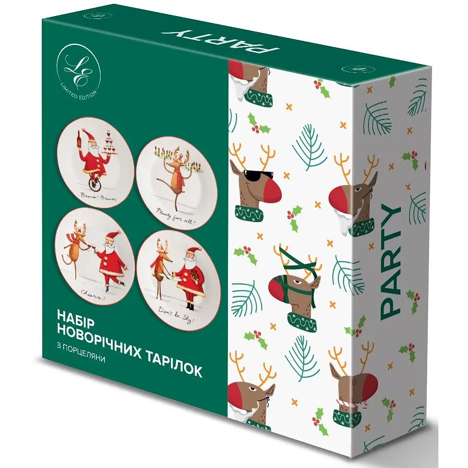 Тарілка Limited Edition NY Party 4 шт. х 19 см (TRSC-HD5025-4P06) - фото 6