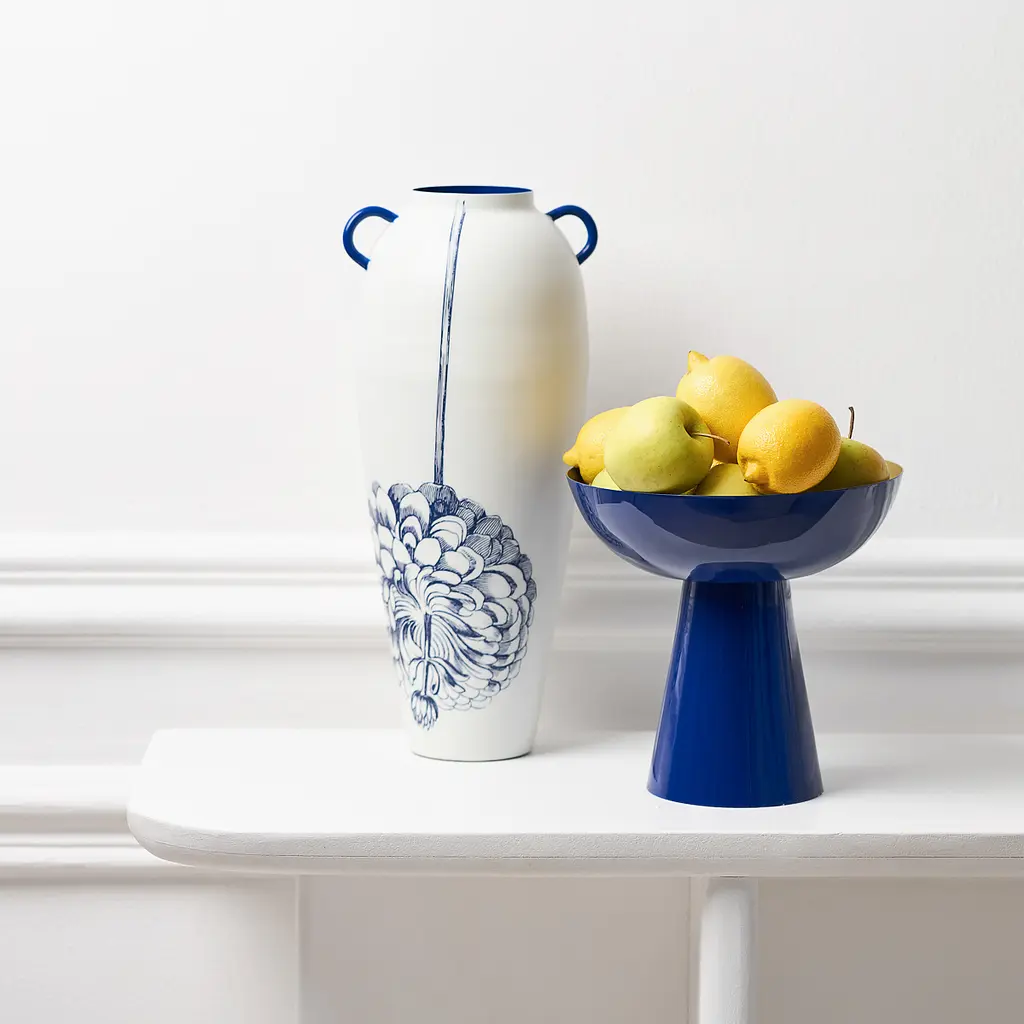 Ваза MBM HOME Элизиум железная принт глубокий синий 200х170х420 мм (VB-03 PRINT/DEEP BLUE) - фото 10