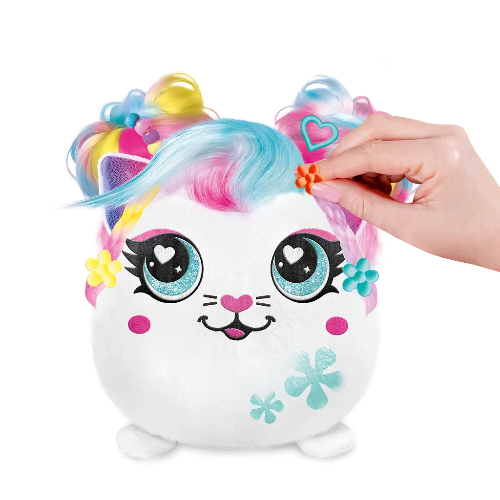 Набір DIY AIRBRUSH PLUSH - Hair'iffic "Зроби зачіску - Серденько" з іграшковим аерографом CanalToys Art.AIR040/2 - фото 9