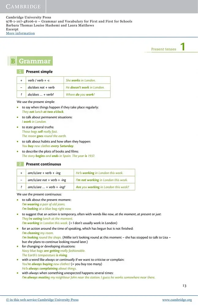 Cambridge Grammar and Vocabulary for First and First for Schools with Answers and Downloadable Audio - фото 3