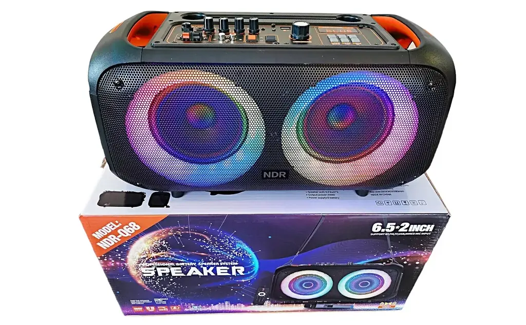 Бездротова караоке колонка NDR-Q68 Bluetooth з мікрофоном - фото 6