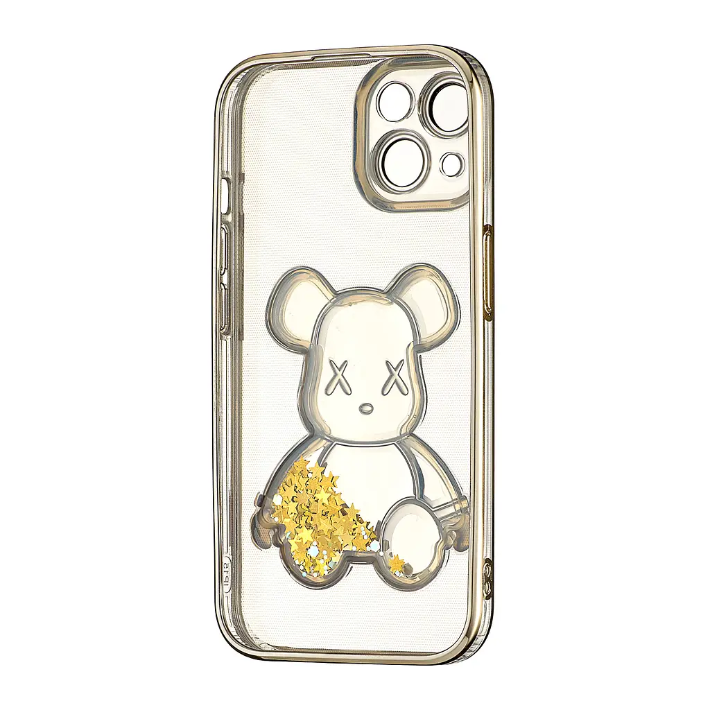 Чохол Shining Bear Case Protected Camera iPhone 15 Gold - фото 3