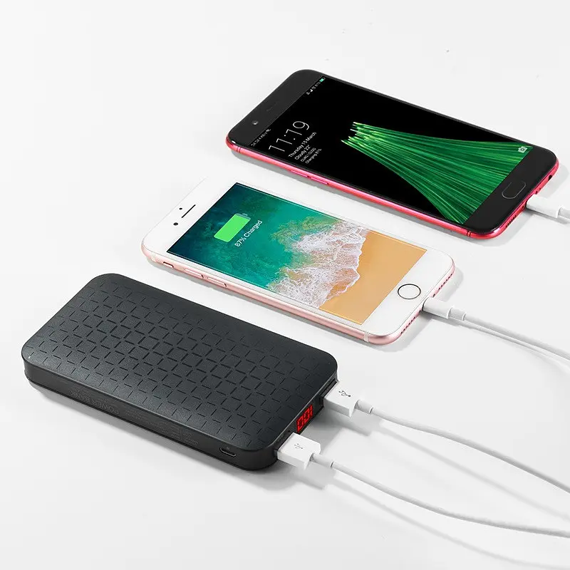 Портативна батарея Power Bank Hoco J29A Cool Square 10000 mAh Black - фото 3