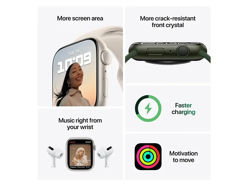 Смарт-годинник Apple Watch Series 7 GPS 45mm PRODUCT RED Aluminum Case With PRODUCT RED Sport Band (MKN93) - фото 7