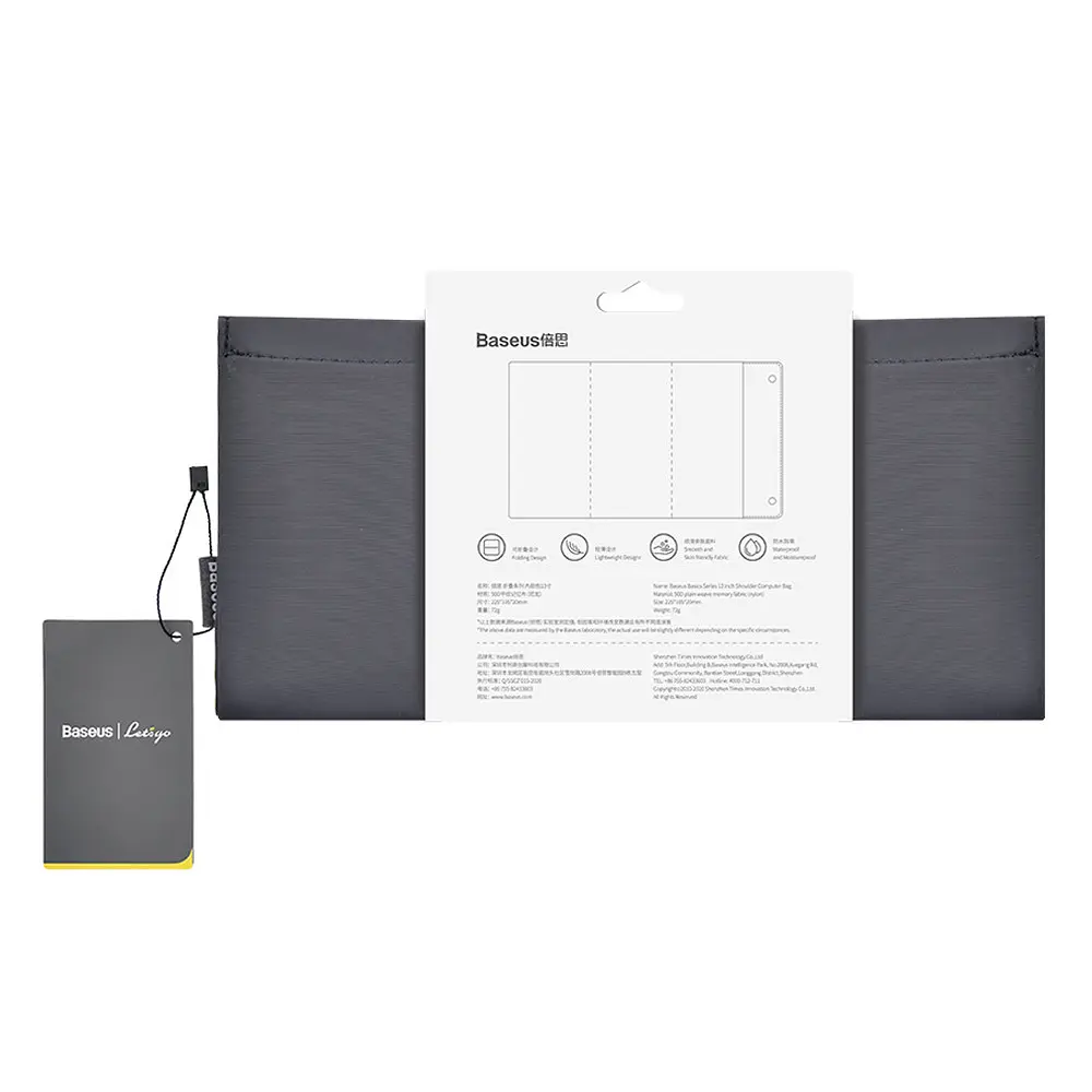 Чехол сумка Macbook 13 Baseus Folding Series 13 Laptop Sleeve - фото 5