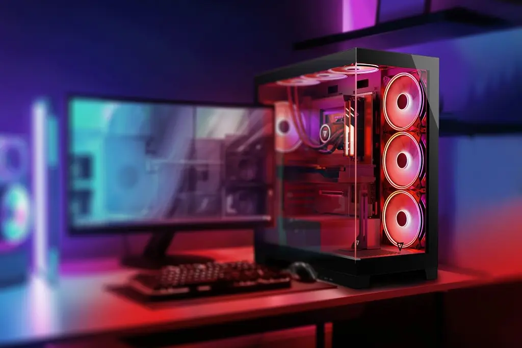 Корпус Modecom VOLCANO SPACE APEX ARGB 4x140 мм fans MIDI USB 3.0x2+TYPE-C BLACK без БЖ ATX (AT-SPACE-PG-10-000000-000) - фото 2