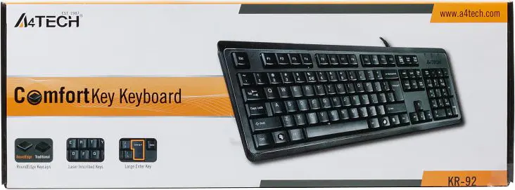 Клавіатура A4Tech KR-92 USB black - фото 3