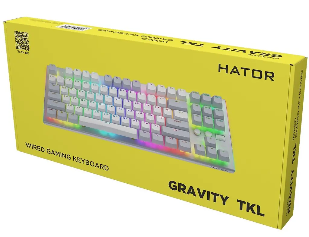 Клавіатура HATOR Gravity TKL Orange White (HTK561UA) - фото 6