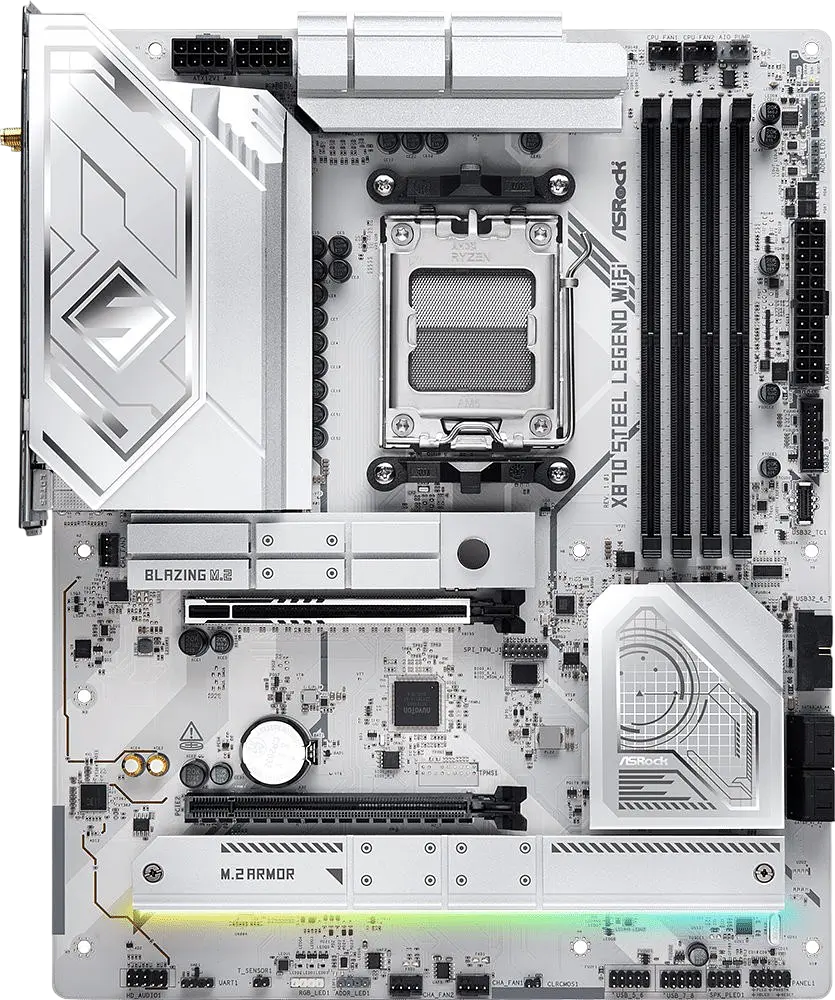 Материнська плата ASRock X870 Steel Legend Wi-Fi Socket AM5 (X870 STEEL LEGEND WIFI) Б/В - фото 2