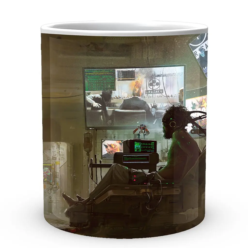 Кухоль GeekLand Cyberpunk 2077 Кіберпанк 2077 CY 02.590 330 мл білий - фото 2