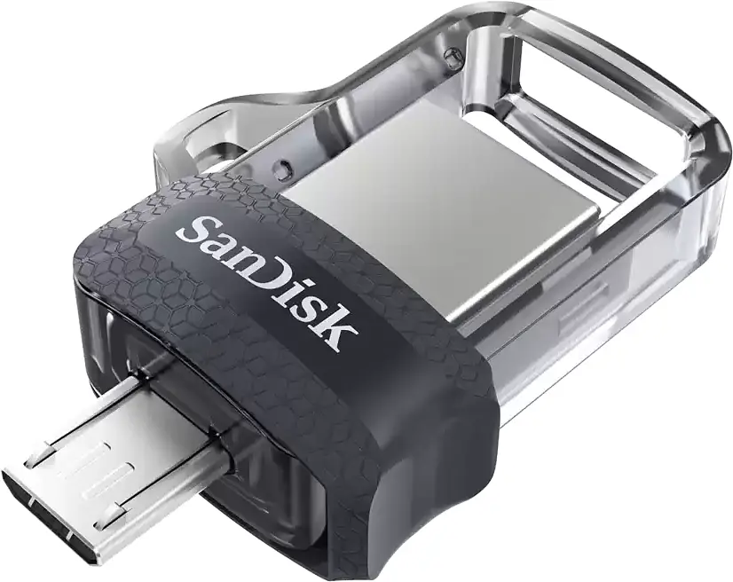 USB Flash накопичувач SanDisk 128GB Ultra Dual Drive m3.0 USB 3.0/microUSB OTG black (SDDD3-128G-G46) - фото 5