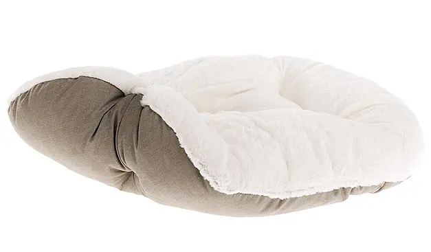 Лежак для котів та собак Ferplast Dandy 45 зі штучним хутром сірий 45x35x13 см 82941098 - фото 2
