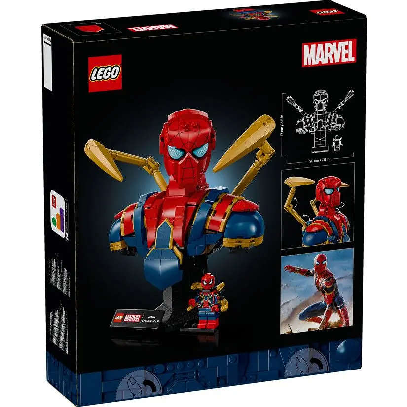 Конструктор LEGO Marvel Super Heroes Погруддя Залізної Людини-Павука 379 деталей (76326) - фото 6