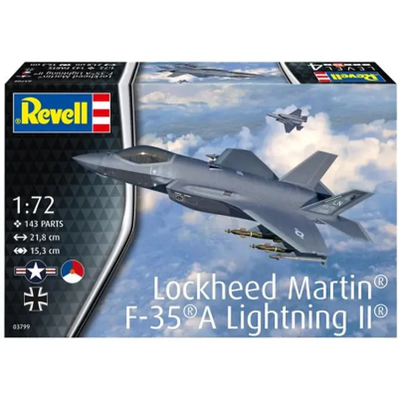 Збірна модель Revell Літак Lockheed Martin F-35A Lightning II, рівень 4, 1:72 (RVL-03799) - фото 9