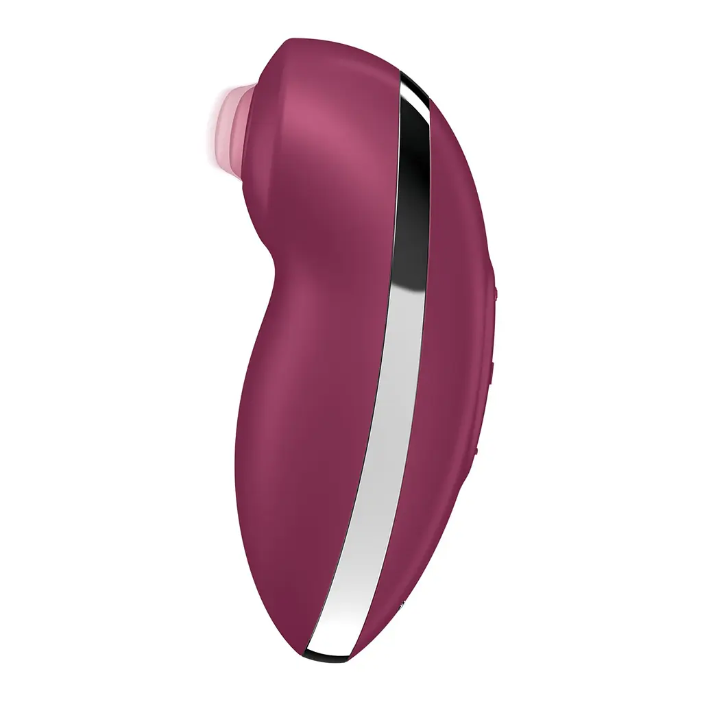 Вібростимулятор-пульсатор Satisfyer Tap & Climax 2 Red, ефект постукування пальцем - фото 2