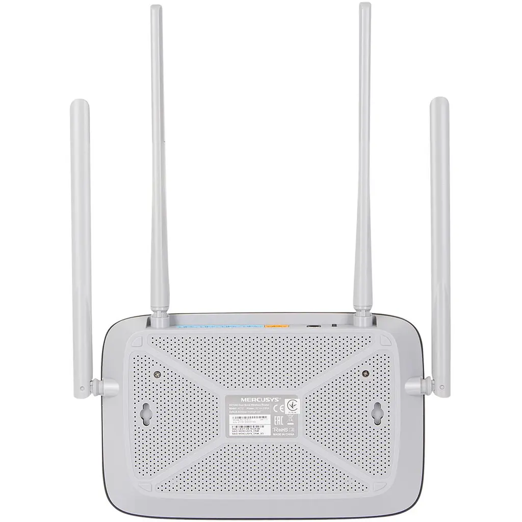 WI-FI роутер Mercusys AC12 (1 FE Wan, 4 FE LAN, 4 антени) - фото 4