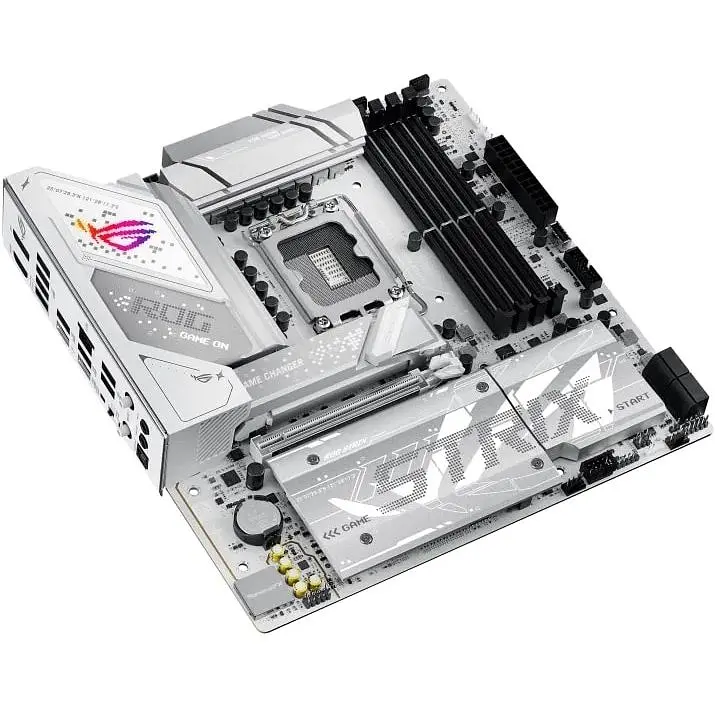 Материнская плата Asus Rog Strix B860-G Gaming WIFI s1851 B860 4xDDR5 M.2 DP HDMI USB Type-C Wi-Fi BT mATX белый - фото 6