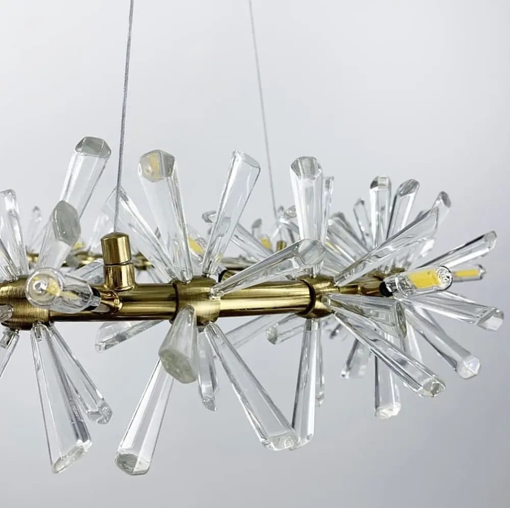 Подвесная люстра ALMA со стеклянными палочками Ø 80 см Ст. NO 4–800 AB | Line F - фото 3