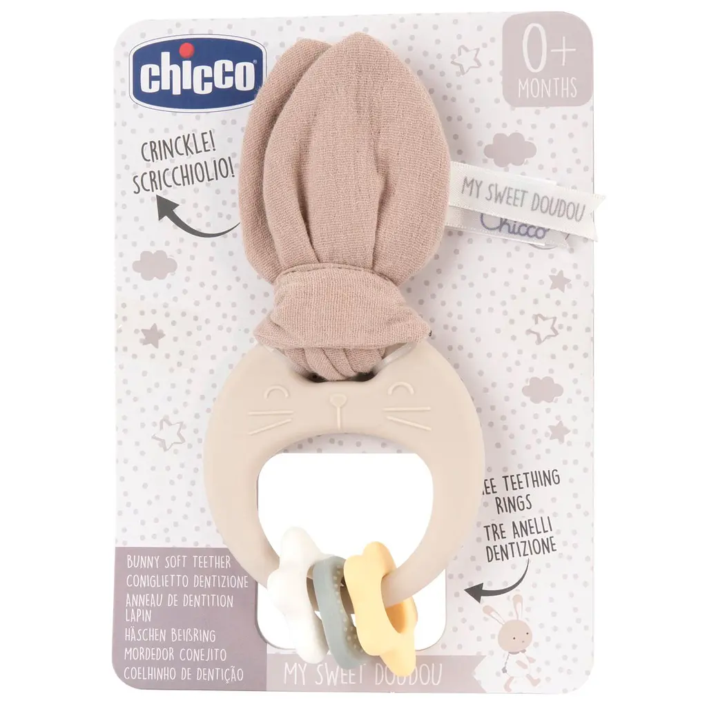 Іграшка-прорізувач для зубів Chicco DouDou Зайченя (12204.00) - фото 3