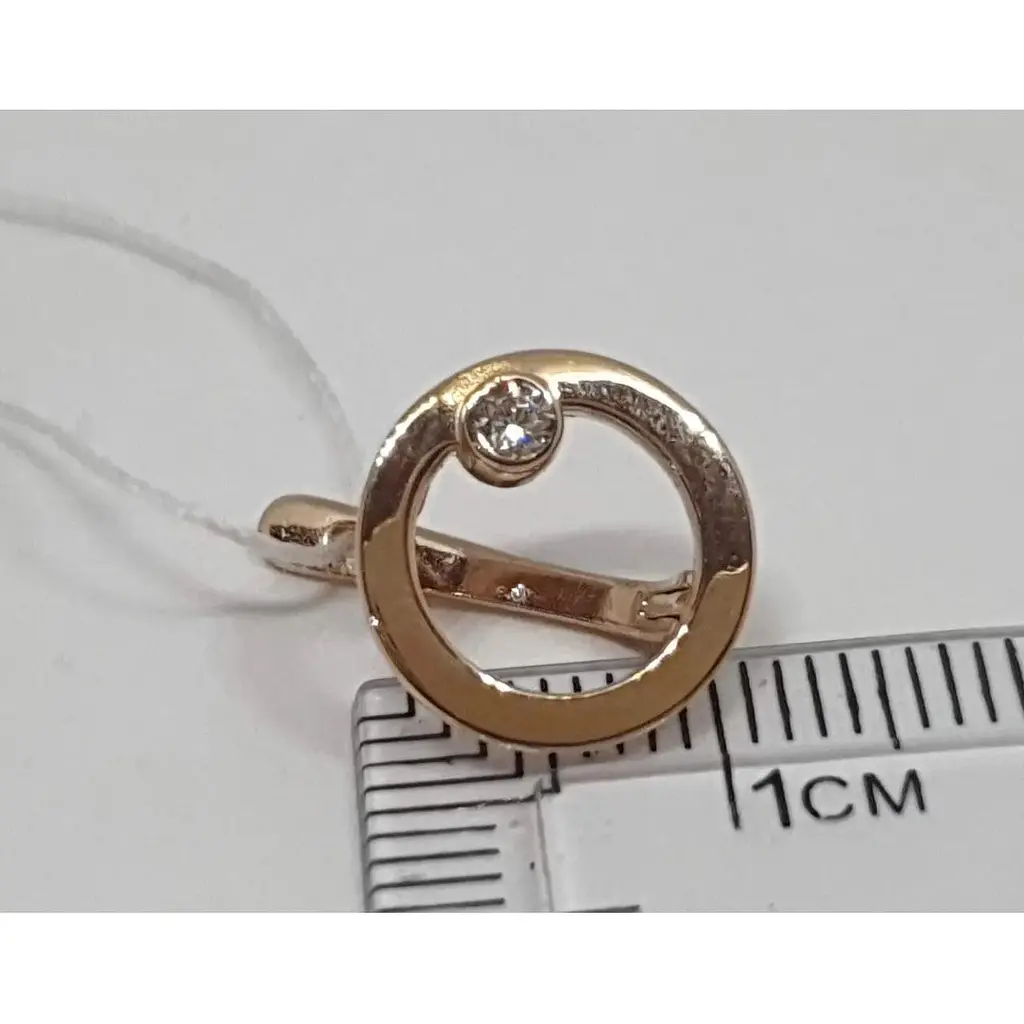 Золотые серьги Семейные драгоценности с фианитами. 1720570 - фото 5